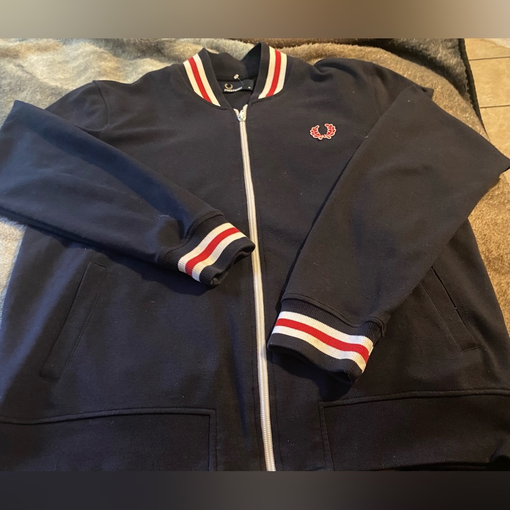 Fred Perry Men's Zip Up Bomber Jacket